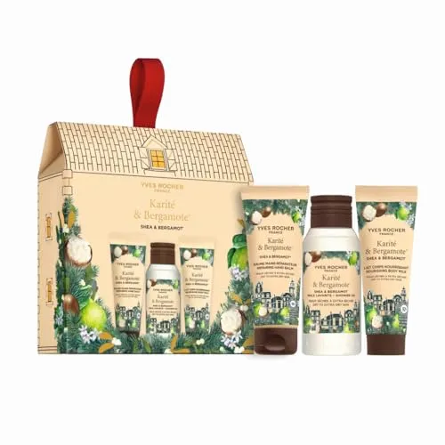 Yves Rocher LIMITED EDITION Mini Geschenkset für Frauen – Bodylotion 30 ml, Peeling 30 ml & Duschgel 50 ml – Feuchtigkeitsspendende Pflegeroutine