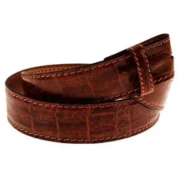 VMP Ledergürtel AMQ285 – Krokoprint in Cognac in braun von VMP