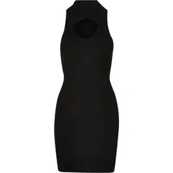 URBAN CLASSICS Shirtkleid Urban Classics Damen Ladies Cut Out Sleevless Dress (1-tlg) schwarz M (38)