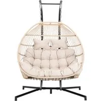 HOME DELUXE Hängesessel LOMA in beige von Home Deluxe