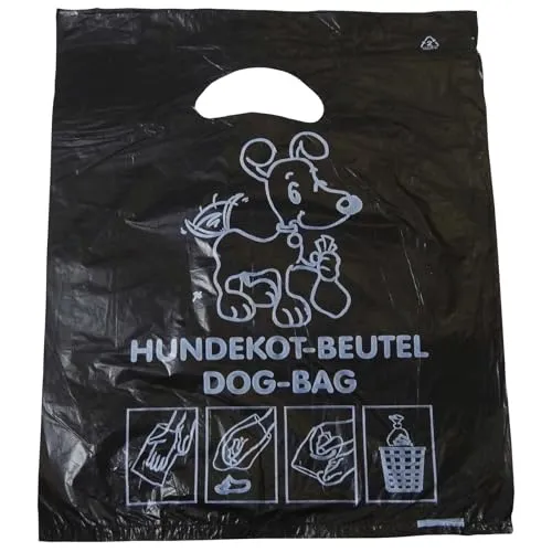 Hundekotbeutel 500 Stück - Abreißbare Hundetüten 250 x 310 mm - Sonstiger Hundebedarf: Hochwertige, reißfeste Hundekotbeutel mit 15 my Folienstärke für hygienische Entsorgung. Ideal für den täglichen Gebrauch und öffentliche Hundestationen.