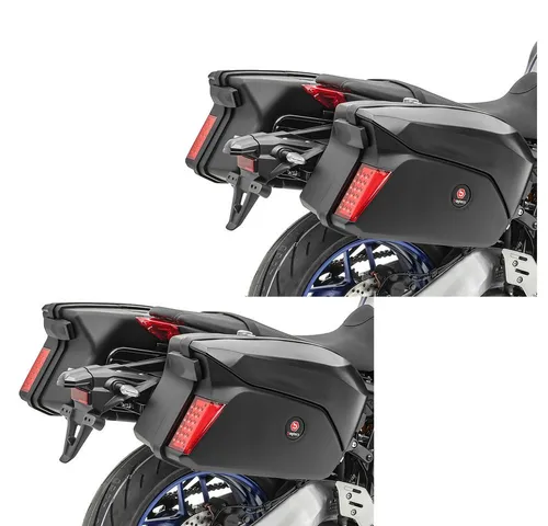 Set 2x Motorrad Koffer + Kofferträger Universal PX74 - Praktisches Set mit 2x Motorrad Koffern und Universal Kofferträger für einfache Montage. Robuster ABS Kunststoff sorgt für Langlebigkeit. Abschließbare Koffer mit 40l Volumen bieten sicheren Stauraum.