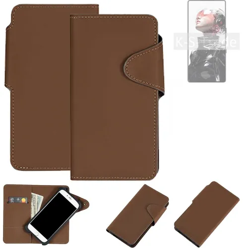 Schutzhülle für REDMAGIC 10S Pro+ Klapphülle Kunstleder braun Handy Hülle Wa