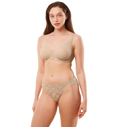 Triumph Amourette W01 Minimizer-BH für Damen - Funktionsunterwäsche mit optischer Cup-Größenreduktion, weichen Seitenteilen aus Microfaser und glatten Nähten für höchsten Tragekomfort.