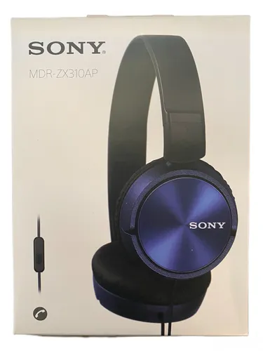 Sony MDR-ZX310AP Blau - Klappbare Kopfhörer mit klarem Klang (10-24.000 Hz) und Android-kompatibler Steuerung für freihändiges Telefonieren