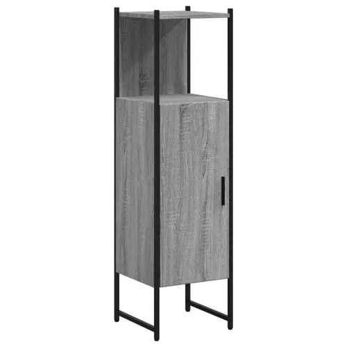 vidaXL Badschrank Grau Sonoma 33x33x120,5 cm