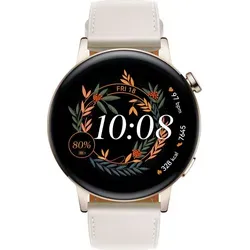 HUAWEI Watch GT 3 - 42 mm Smartwatch mit SpO2-Überwachung, lange Akkulaufzeit bis zu 7 Tagen und personalisierte Trainingspläne