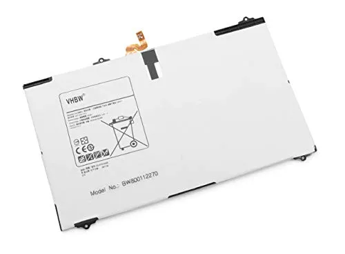 vhbw Akku Ersatz für Samsung EB-BT810ABA, EB-BT810ABE, GH43-04431A für Tablet Pad (5800mAh, 3,8V, Li-Polymer)