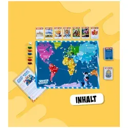 Noris Spiel Wooozle Goozle, Um die Welt woozlen!, Lernspiel, Made in Germany