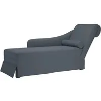 vidaXL Chaiselongue Dunkelgrau Samt - Gartenmöbel: Stilvolle Chaiselongue aus weichem Samt mit Nackenrolle für optimalen Komfort und Unterstützung, ideal für entspannte Stunden im Wohnzimmer oder Büro.