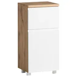 Produktbild Unterschrank Varese Weiß/Eichefarbe
