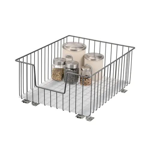 bremermann Schrank-Korbauszug 40 cm Breite - Schubladenauszüge für optimale Raumausnutzung in Küche, Bad & Schlafzimmer. Vollauszug mit Teleskop-Schienen für sanften und leichten Zugriff auf bis zu 15 kg schwere Gegenstände.