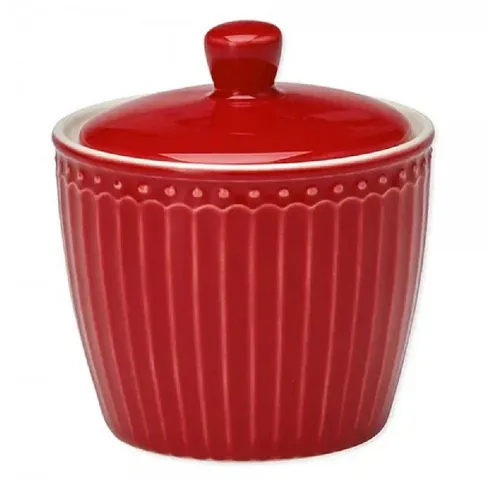 Greengate Milchkännchen Zuckerdose mit Deckel Alice Rot