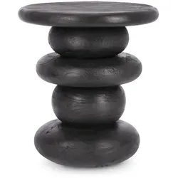 Couchtisch Lopez aus Mangoholz, Schwarz von Bizzotto