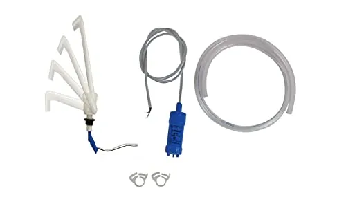 12V Tauchpumpe 10L/min + 12 Volt Automatikwasserhahn Wohnmobil Reisemobil Camping Novo weiß + 1 Meter Schlauch + Schellen (ad-ideen)