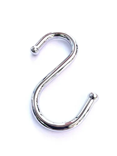 S-Haken für Küchenreling Linero 16 mm Nischenreling Hakenleiste Chrom Metall NEU