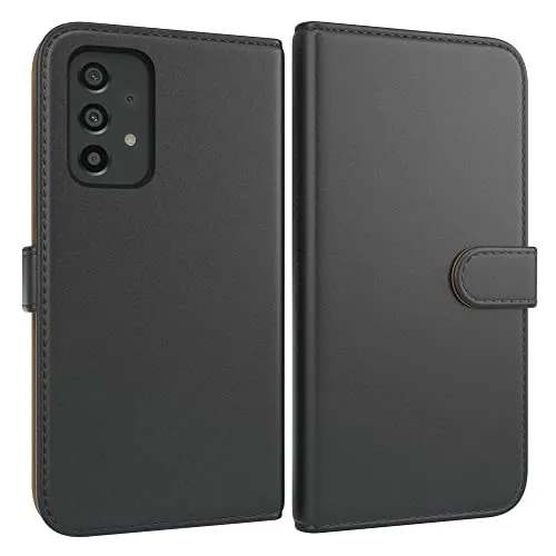 EAZY CASE Tasche kompatibel mit Samsung Galaxy A53 (5G) Schutzhülle mit Standfunktion Klapphülle im Bookstyle, Handytasche Handyhülle Cover mit Magnetverschluss und Kartenfach, Kunstleder, Schwarz