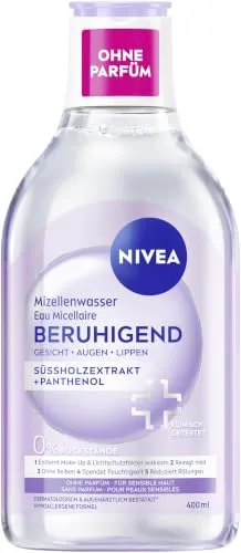 NIVEA Mizellenwasser Beruhigend 400 ml – Sanfte Gesichtsreinigung für sensible Haut