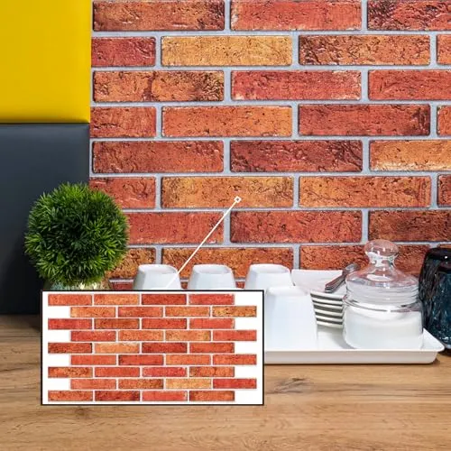 3D-Wandpaneele PVC | Ziegel Optik | 1-20 Platten