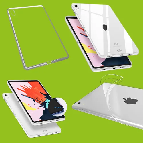Für Apple iPad 10.2 Zoll 2019 7. Gen Transparent Tasche Hülle TPU Silikon dünn
