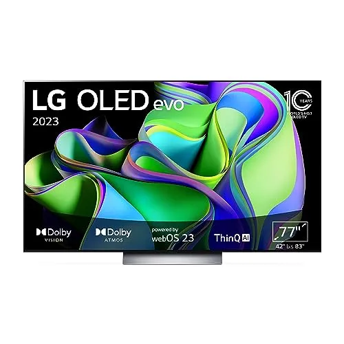 LG OLED77C37LA TV 195 cm (77 Zoll) OLED evo Fernseher (Smart TV, Brightness Booster, 120 Hz) [Modelljahr 2023]