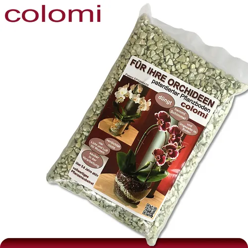 Colomi 1 l patentiertes Pflanzensubstrat für Orchideen | 4-8 mm | jade