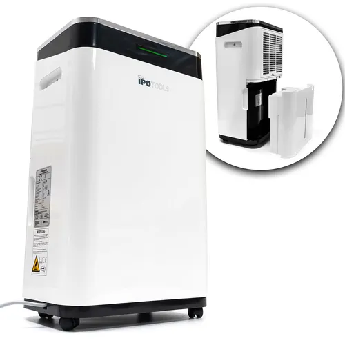 IPOTOOLS Home Luftentfeuchter 25L OL25-BD030BM - Lufttrockner mit starker Feuchtigkeitsentfernung von bis zu 25 l/Tag, ideal für Räume bis 40m². Ausgestattet mit LED-Display, Wäschetrocknungsfunktion und antibakteriellem Filter für ein gesundes Raumklima.