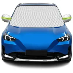 Auto-Windschutzscheibenabdeckung 145×193 cm, Winter, Frost-, Schnee- & Eis-Schutz, passend für SUV, LKW, Limousine oder Kleinwagen
