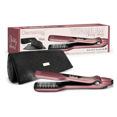 Demeliss Saint Alge Dampfglätter – Titanium Kollektion Cherry Chérie