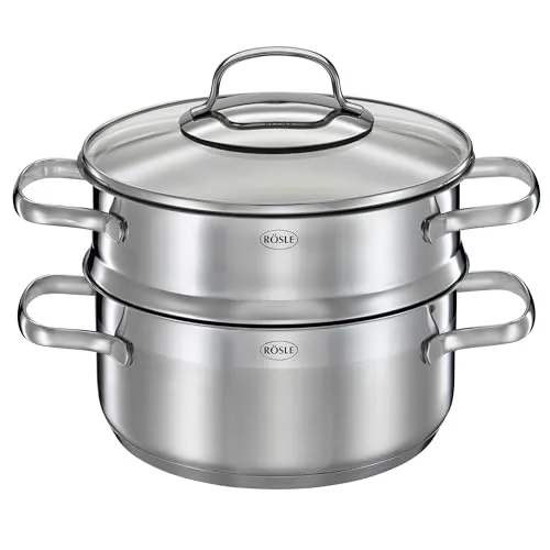 RÖSLE ELEGANCE Dämpfer Ø 20 cm in silber von RÖSLE