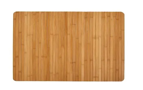 Kleine Wolke 5043202207 Holzmatte Bambus, 50 x 80 cm, Natur - Badematte aus edlem 100% Bambus, ideal als Fußbodenheizungsgeeigneter Badvorleger für ein komfortables und wohnliches Ambiente.