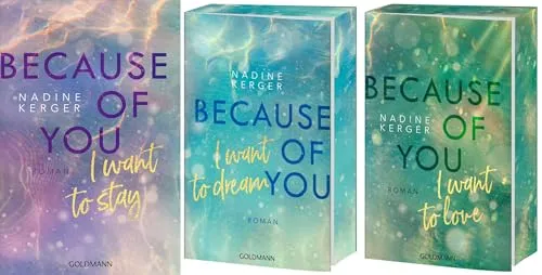 Because of You-Reihe Band 1-3 mit exklusivem Postkartenset - New Adult Buchreihe mit emotionalen Geschichten und einem besonderen Postkartenset für Fans und Sammler.