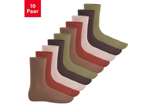 Footstar Basicsocken EVERYDAY! 10 PAAR Damen Herren Socken mit Baumwolle Basic Socken