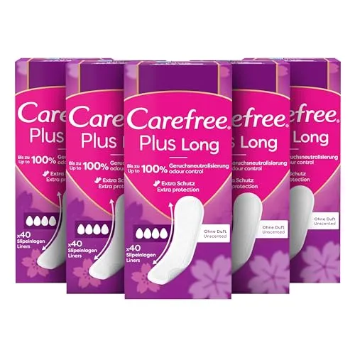 Carefree Slipeinlagen Plus Long ohne Duft von Carefree
