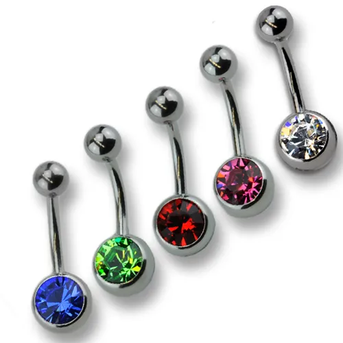 ZEEme Bauchnabelpiercing mit Swarovski Steinen von Zeeme Body Jewelry