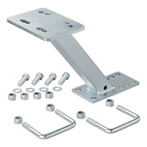 Ersatzradhalter für PKW Anhänger mit Bügel u. Anbausatz | 4/5 Loch 8-16