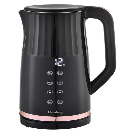 Klausberg KB-7896 Wasserkocher mit Temperaturregelung 1,7l schwarz