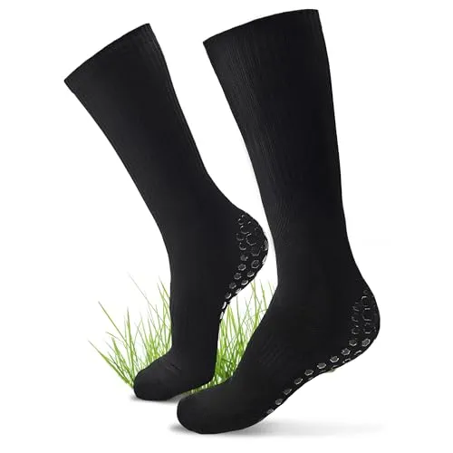 my STITCHERY Fussball Grip Socken - Hochwertige Fußballsocken als außergewöhnliche Geschenkidee (Schwarz)