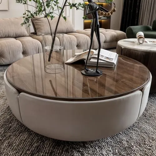 NURPELLE Runde transparente Tischfolie mit abgeschrägten Kanten, 2 mm dick - in verschiedenen Größen oder nach Maß erhältlich - durchsichtiger Tischschutz aus klarem PVC (Durchmesser 50 cm)