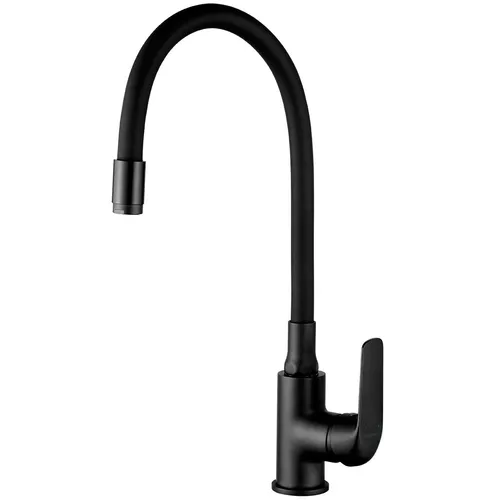 Küchenarmatur ELZA Schwarz – Flexibler Spültischmischer - Moderne Spültischarmatur in elegantem Schwarz, ausgestattet mit einem flexiblen Auslauf und Wassersparfunktion. Ideal für jede Küche, leicht zu montieren und mit 2 Jahren Herstellergarantie.
