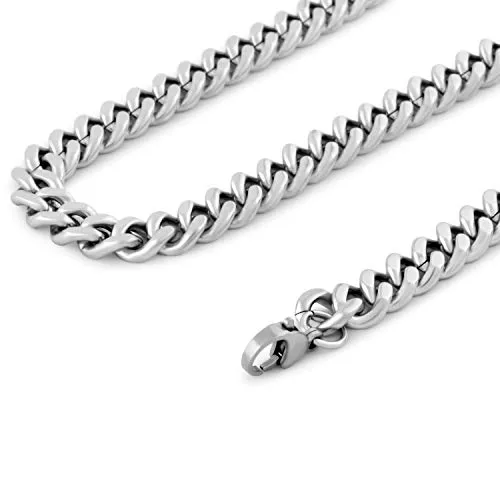 Akitsune Fibra Kette 40cm | Edelstahl Herren-Halskette in Silber - Hochwertige 40cm lange Edelstahl Halskette in Silber, perfekt für Herren und Damen. Schlankes, elegantes Design und klimaneutral produziert – das ideale Geschenk für jeden Anlass!