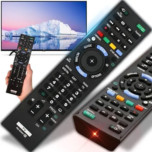 Retoo Sony Universal Fernbedienung - TV-Fernbedienungen für Sony Bravia, kompatibel mit vielen Modellen, ergonomisch und sofort einsatzbereit ohne Programmierung, ideal für komfortable Nutzung und Steuerung von Smart-TV-Funktionen.