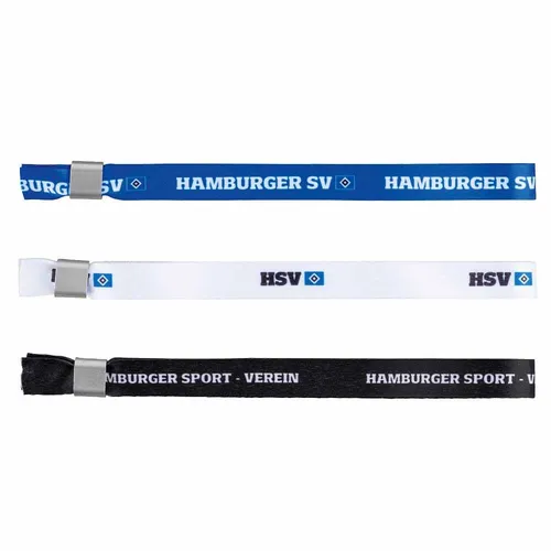 HSV Armbänder 3er Set Blau Weiß Schwarz Schmuck Armband HSV Logo HSV Fanartikel