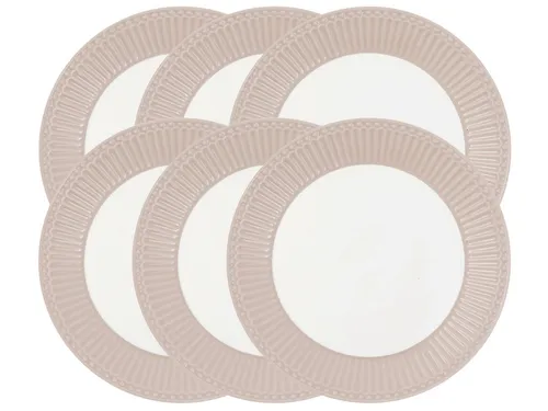 Produktbild Greengate Geschirr-Set Alice Speiseteller creamy fudge 26,5cm Set6, Steinzeug