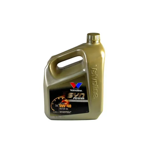 Valvoline Motoröl SynPower 0W-40 872588 - Hochleistungs-Motoröl für optimale Leistung und Schutz, ideal für leistungsstarke Benzin- und Dieselmotoren.