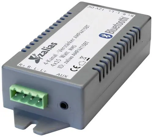 Lyndahl AMP4X15BT Stereo-Verstärker 4 x 30W Grau