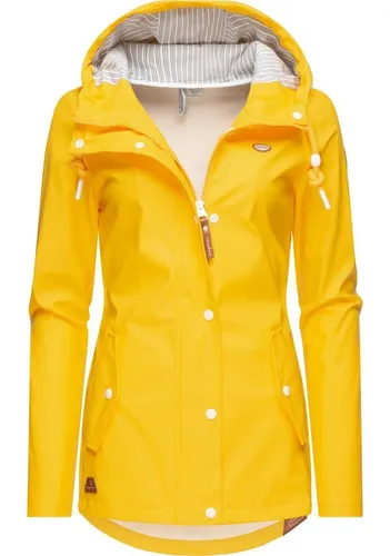 Ragwear Regenjacke YM-Marge stylische Übergangsjacke mit großer Kapuze