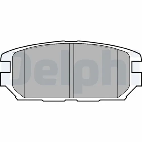 Delphi Bremsbelagsatz, Scheibenbremse LP921