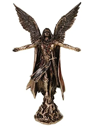 Vogler Dekofigur Erzengel Uriel – Engel Skulptur 28 cm in bronze von Joh. Vogler