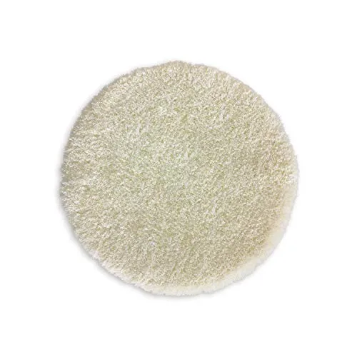 WohnDirect Premium Badematte RUND Einzeln zum Set kombinierbar • Badvorleger Duschmatte • rutschfest & Waschbar • Badteppich, Badezimmerteppich Creme • ca 71 cm Rund